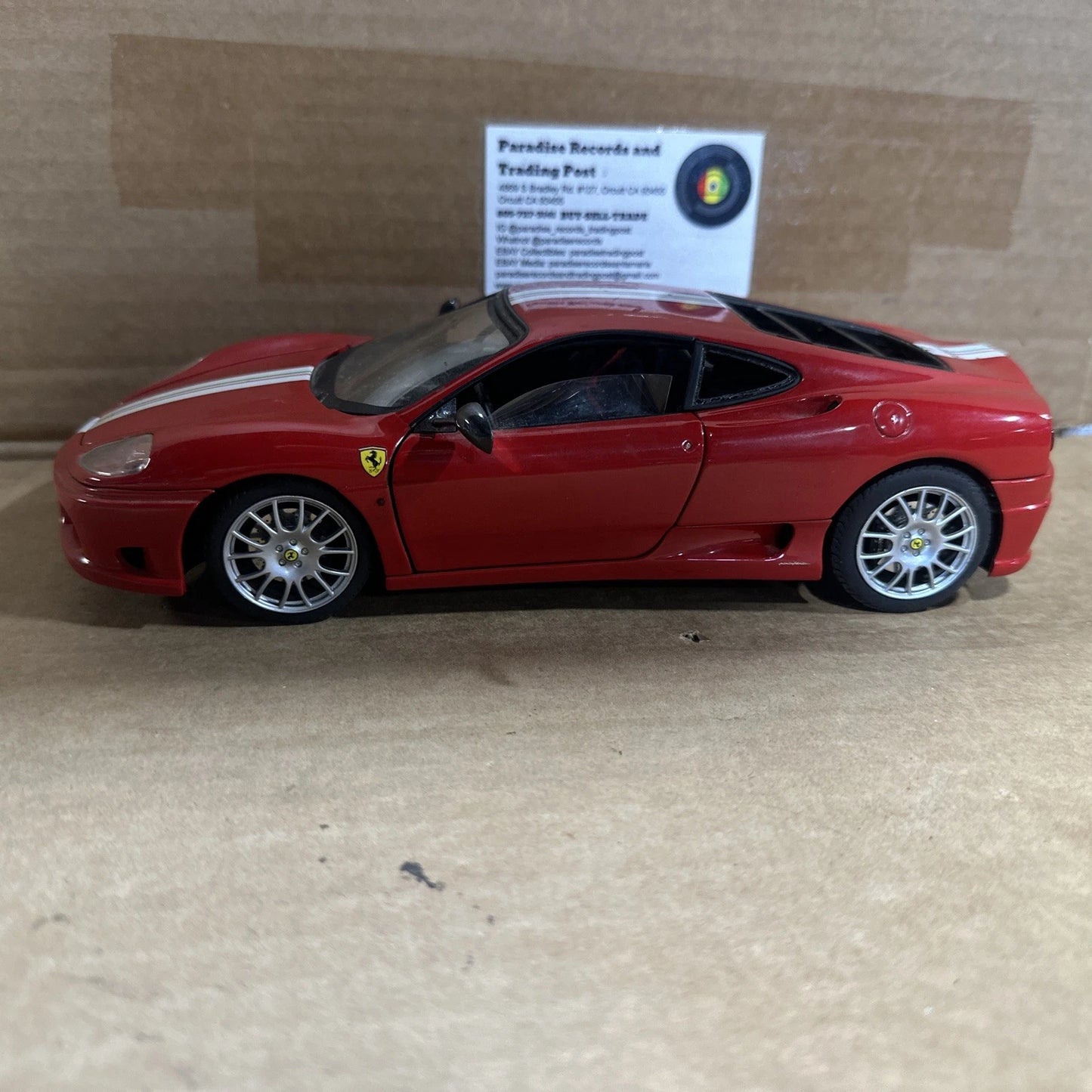 1/18 Hot Wheels Ferrari 360 Challenge Stradale Red Scale Diecast Model Car READ