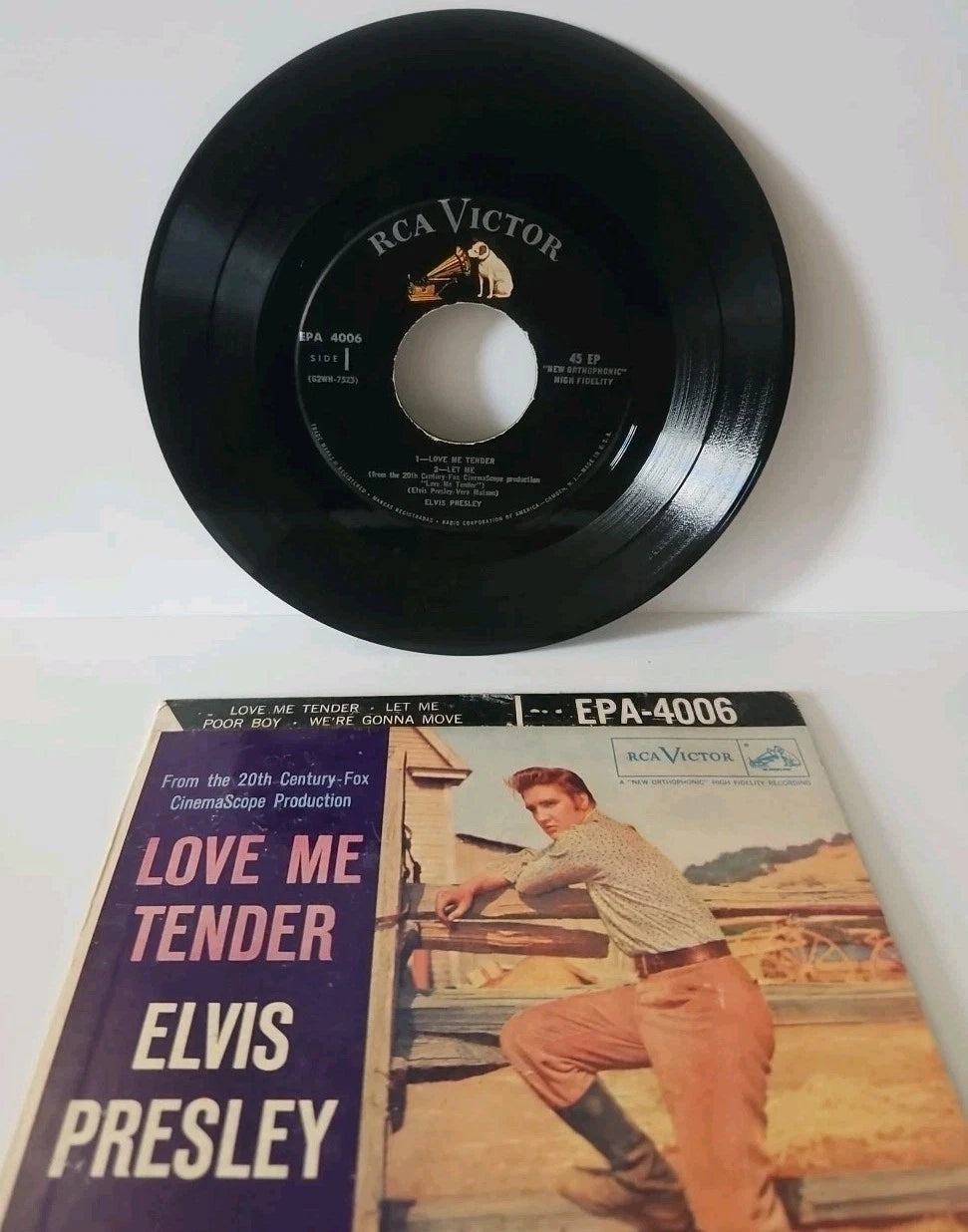 Elvis Presley Love Me Tender RCA EPA-4006 Picture Sleeve 45RPM VG+/VG