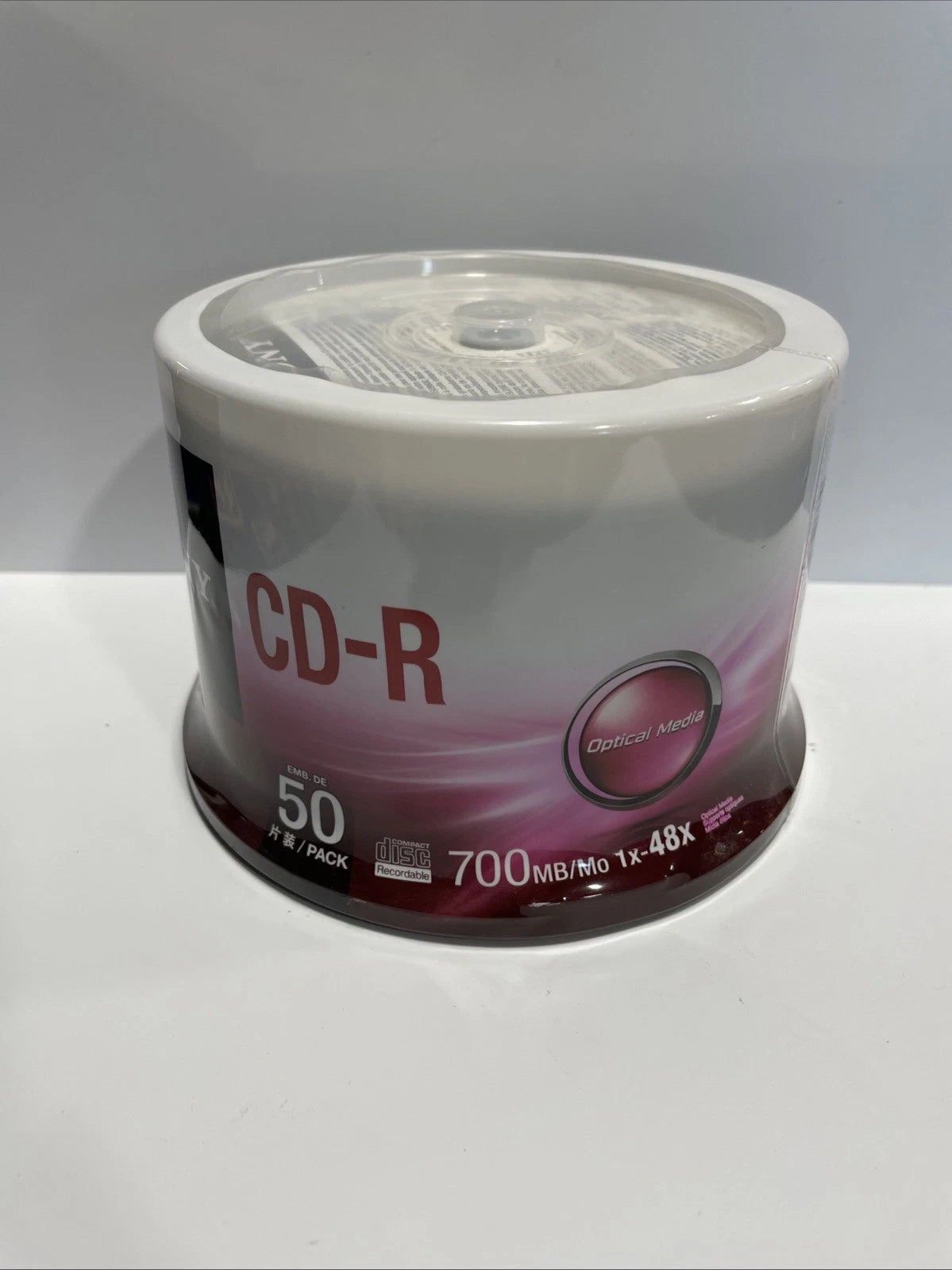 Sony CD-R 50 Disc Pack 700 MB 48x Speed Optical Media Sealed