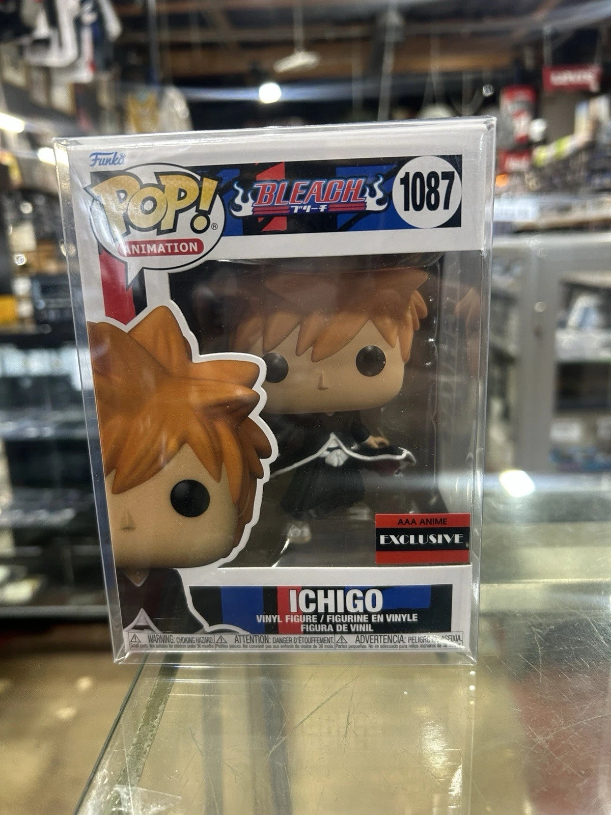 Funko Pop! Vinyl: Bleach - Ichigo (Chase) - AAA Anime(Exclusive) #1087 W Protect
