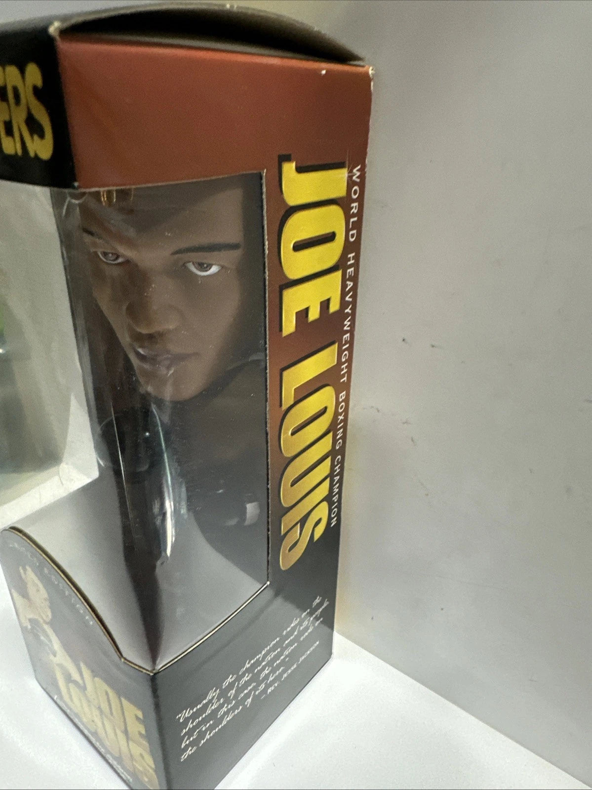 JOE LOUIS HEAVY WEIGHT CHAMPION BOSLEY BOBBERS BOBBLE HEAD BRAND NEW