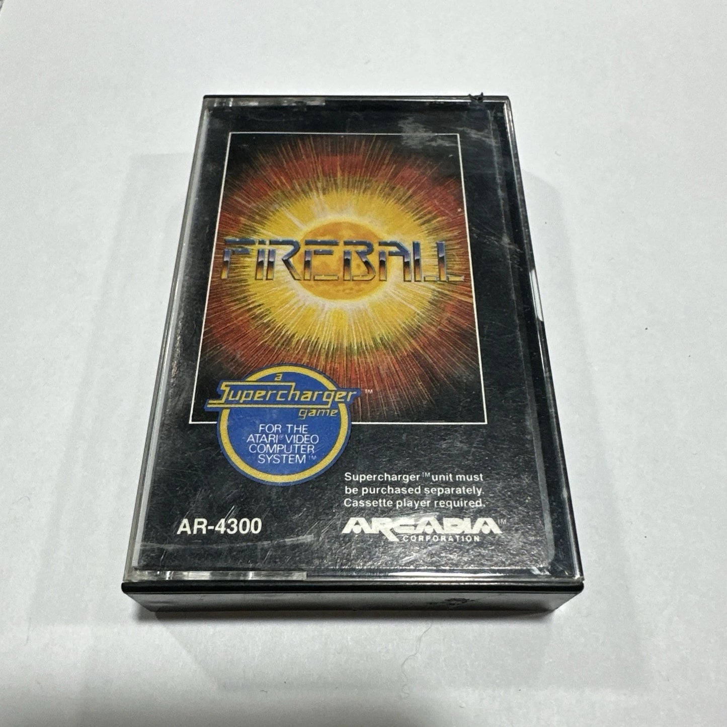 1982 ATARI SUPERCHARGER FIREBALL VIDEO GAME CASSETTE
