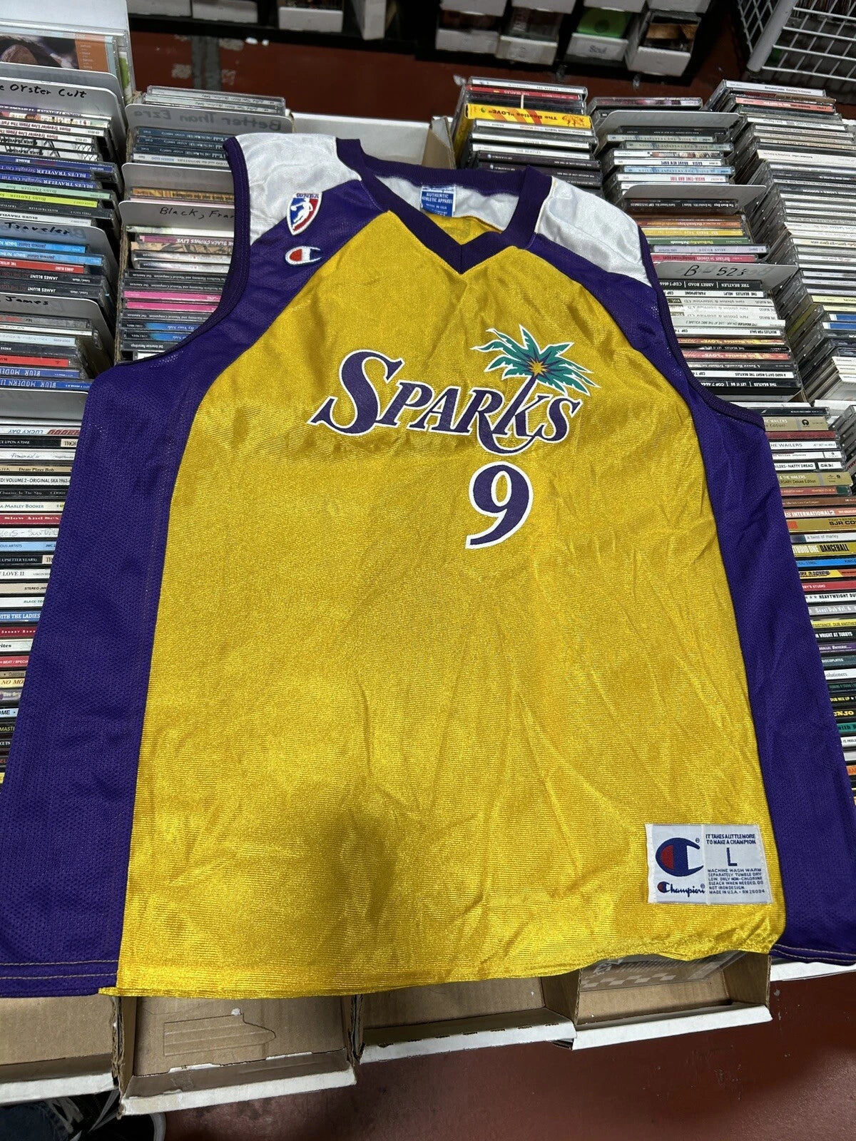 Vintage Champion WNBA Lisa Leslie Jersey #9 Los Angeles Sparks autographed