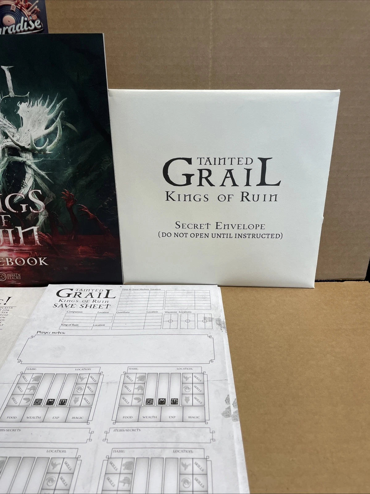 Tainted Grail Kings of Ruin Awaken Realms 2023 Open Box