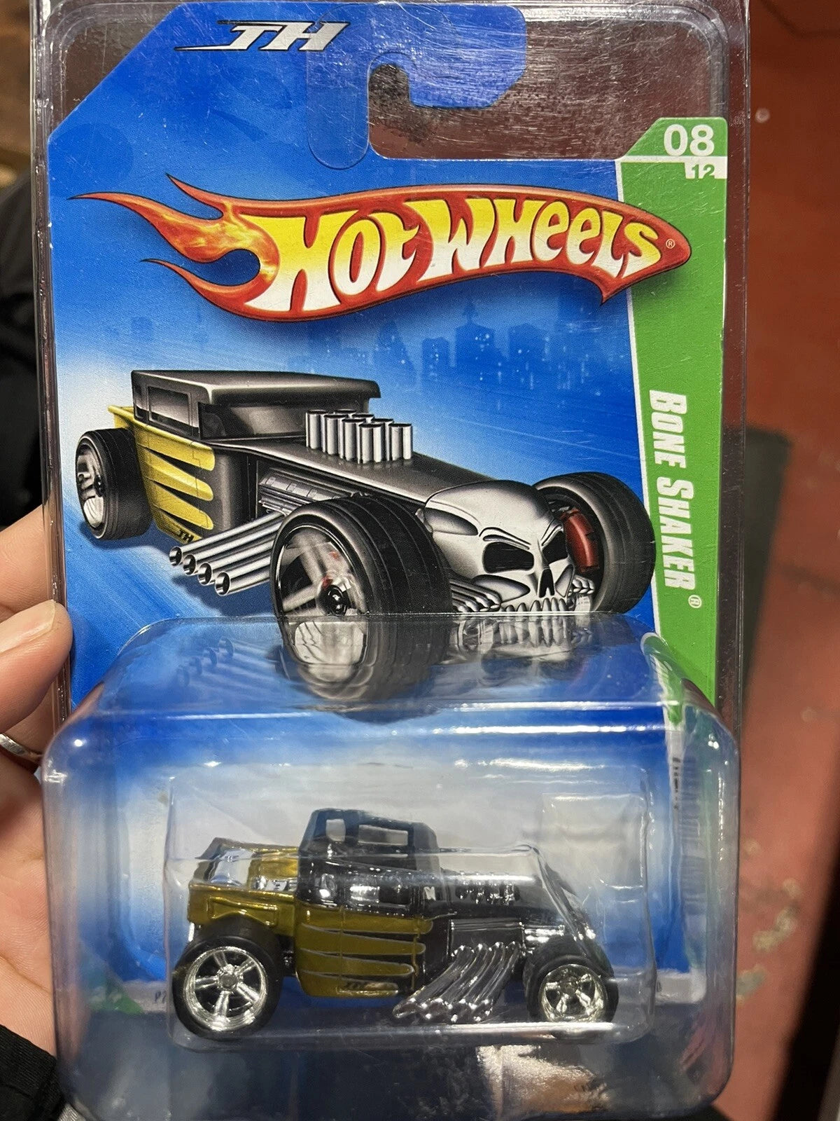 Hot Wheels~2009~Super TREASURE HUNT~ BONE SHAKER~ #8/12 ~Gold/Black~ p2370 New