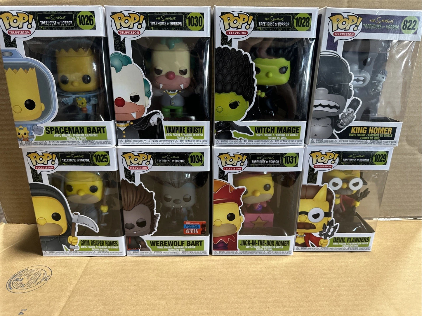 Funko Pops The Simpsons Treehouse Of Horrors Lot Of 8