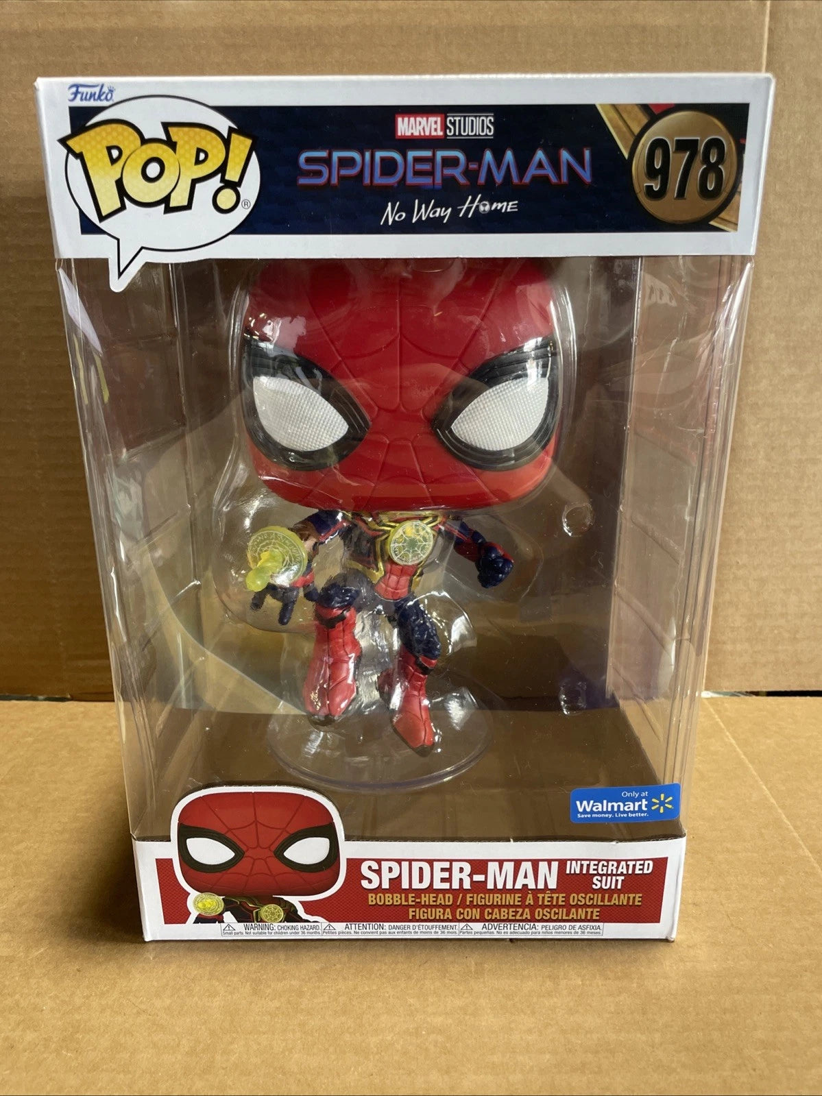 Funko Pop Jumbo 10": Marvel - Spider-Man Integrated Suit Walmart Exclusive #978