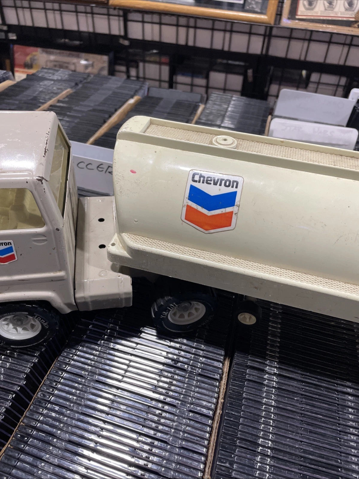 1970s Tonka Chevron Tanker Truck - Large, in Great Shape, & RARE Holds Water