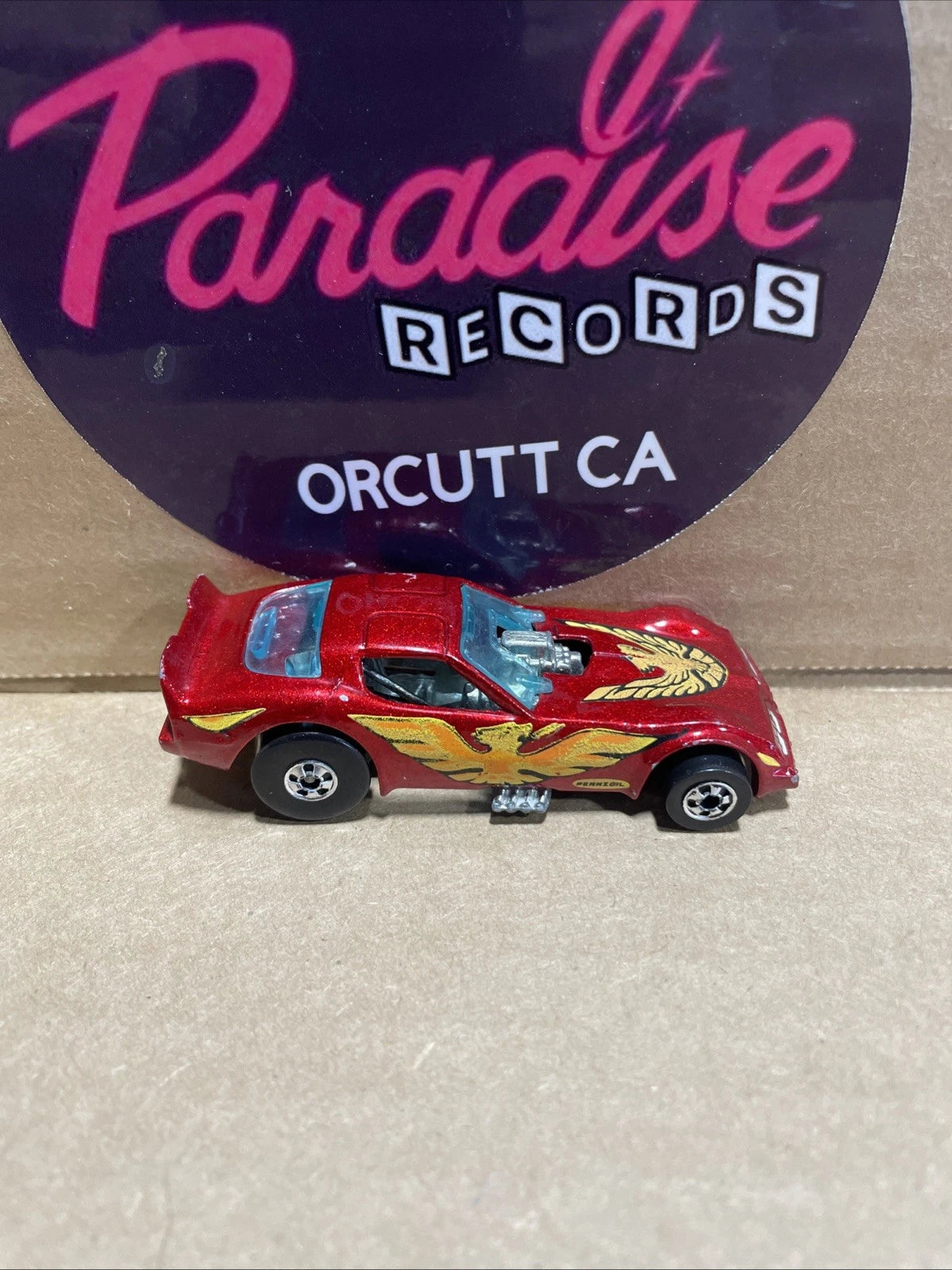 Vintage 1977 Hot Wheels Pontiac Firebird Trans Am Funny Car Maroon Die Cast