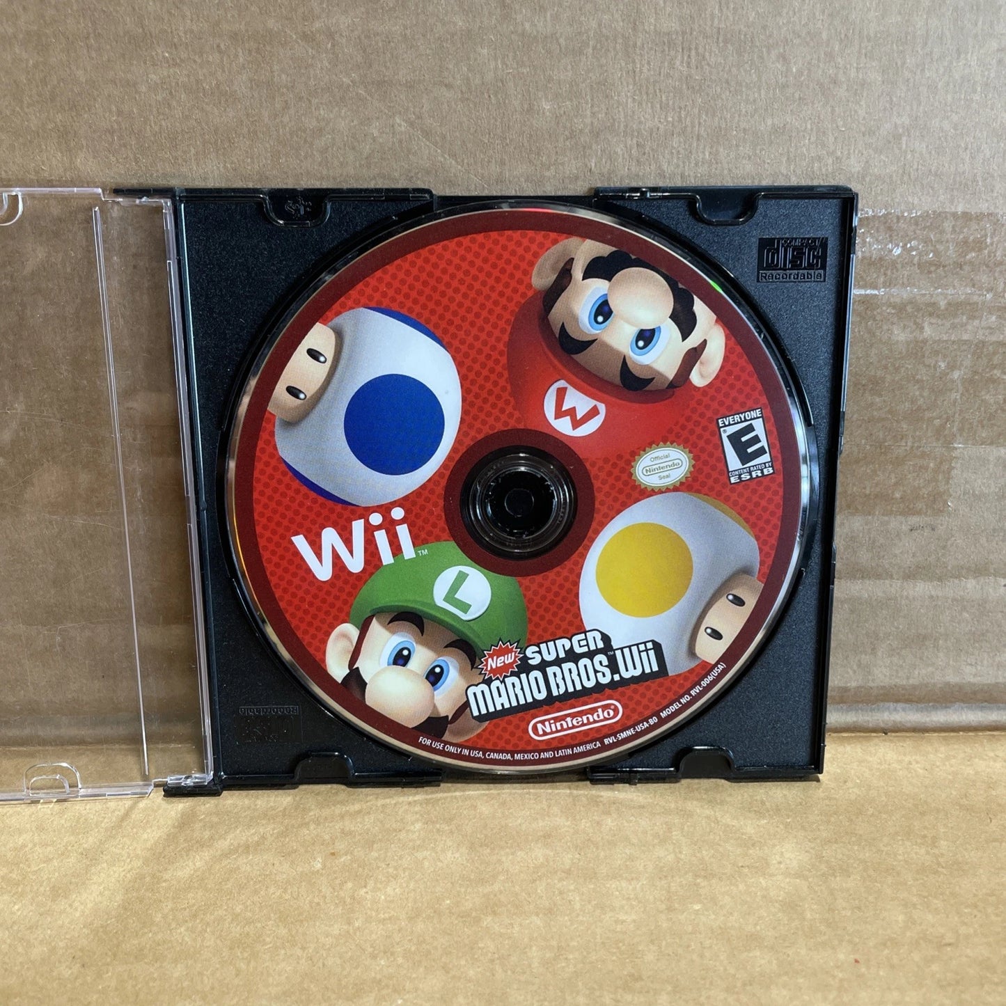 SUPER MARIO BROS (Nintendo Wii) DISC ONLY- NO CASE - Tested & Working