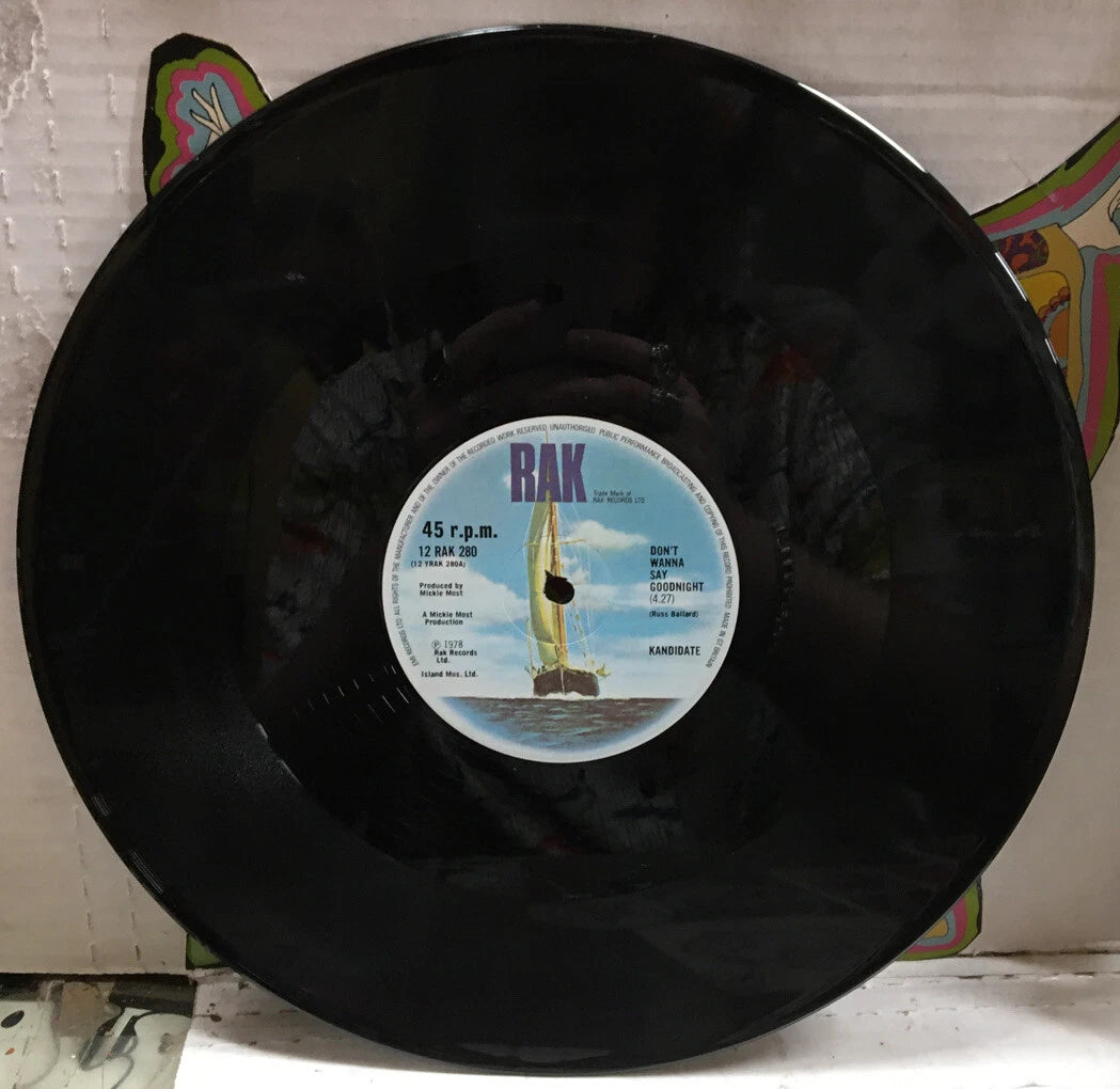 Kandidate Don’t Wanna Say Goodnight 12” UK Import Promo Record 12RAK280