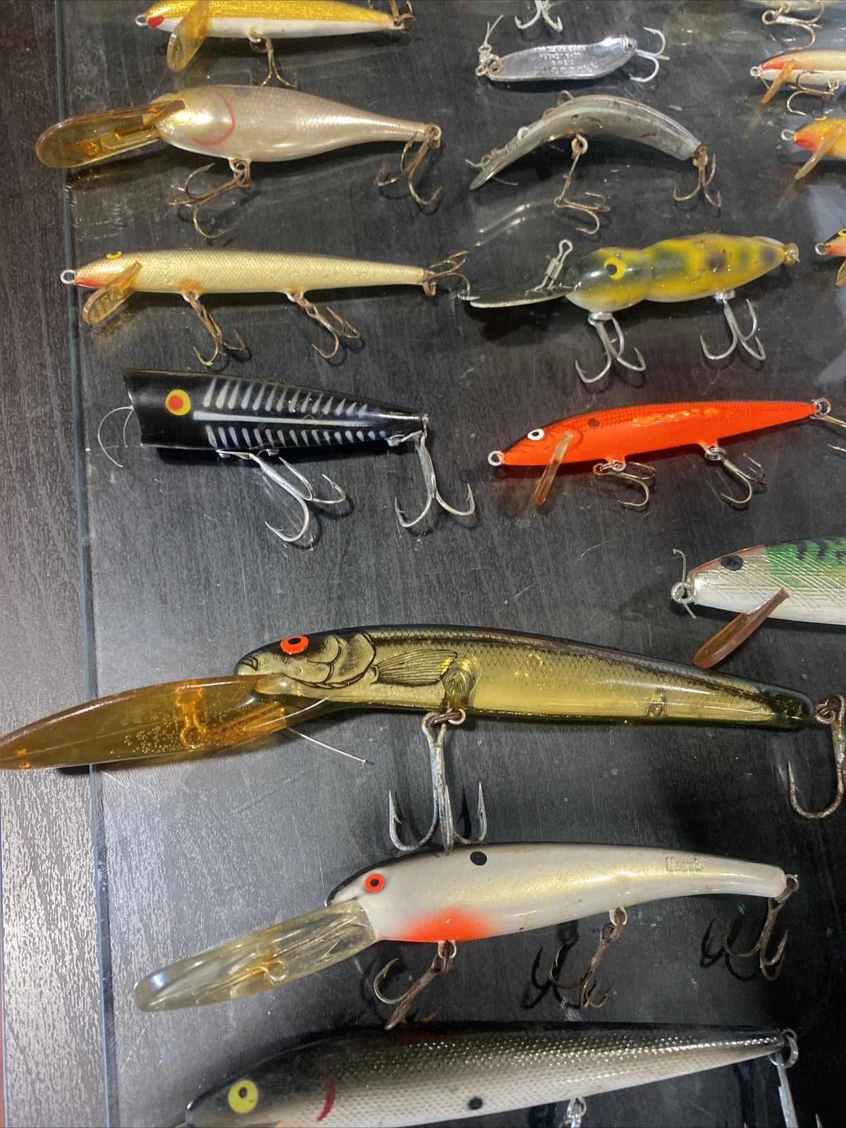 Vintage Fishing Lures (45) MANNS RAPALA REBEL HELFIN BAGLEY
