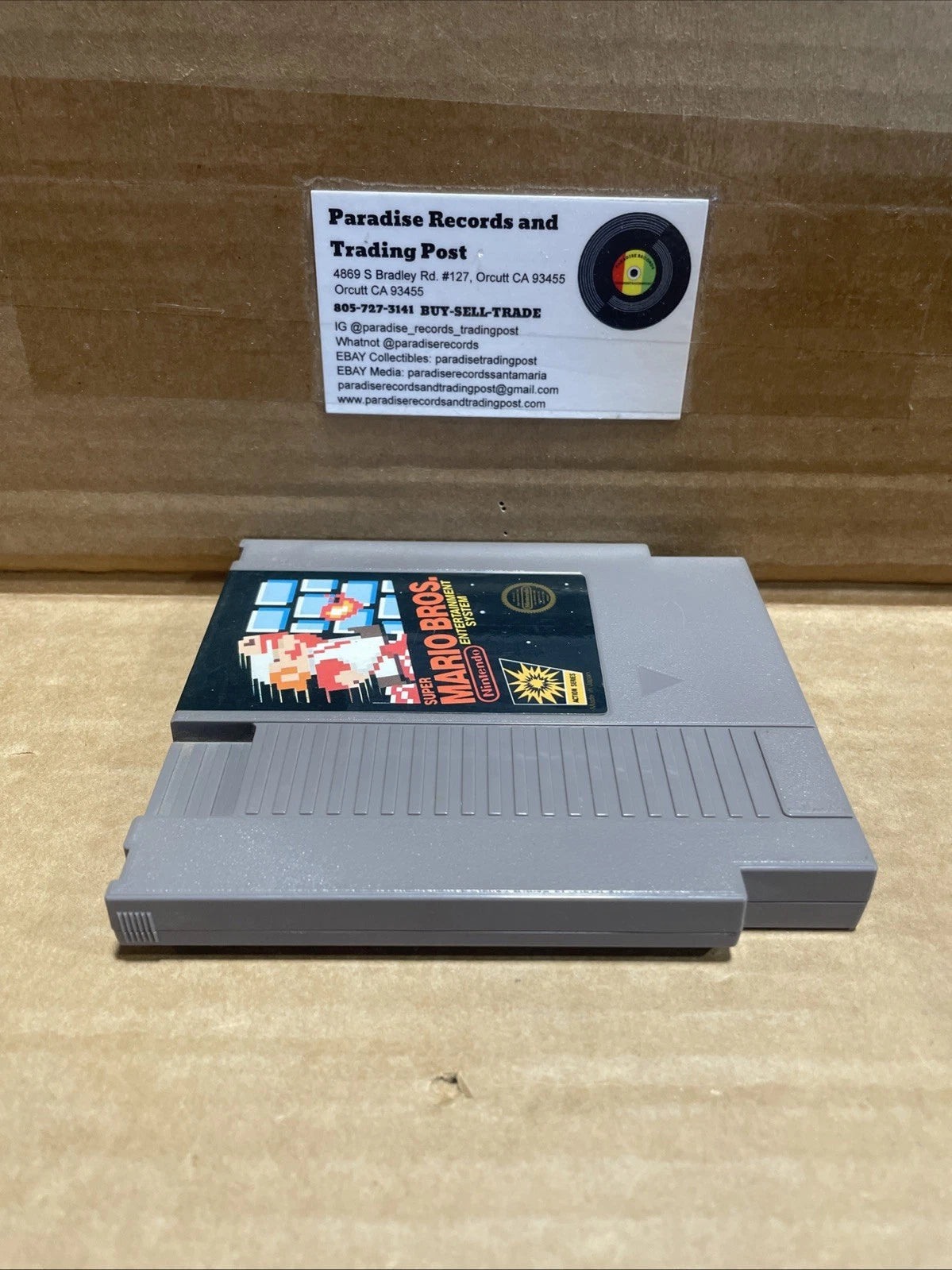 Super Mario Bros 3 Screw Nintendo Game Cartridge NES Cleaned & Tested Authentic