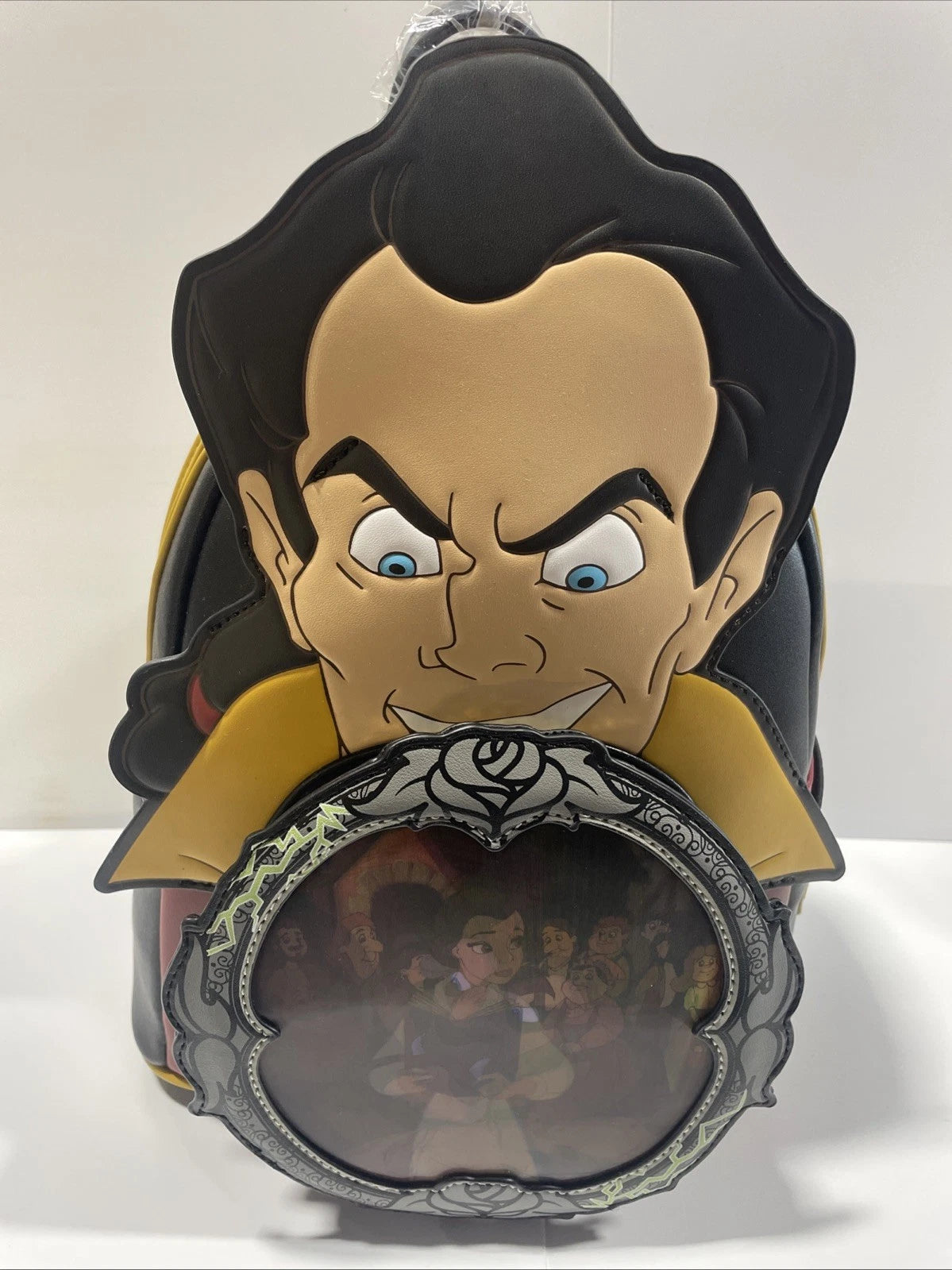 Loungefly Disney Beauty And The Beast Gaston Villains Mini Backpack Lenticular
