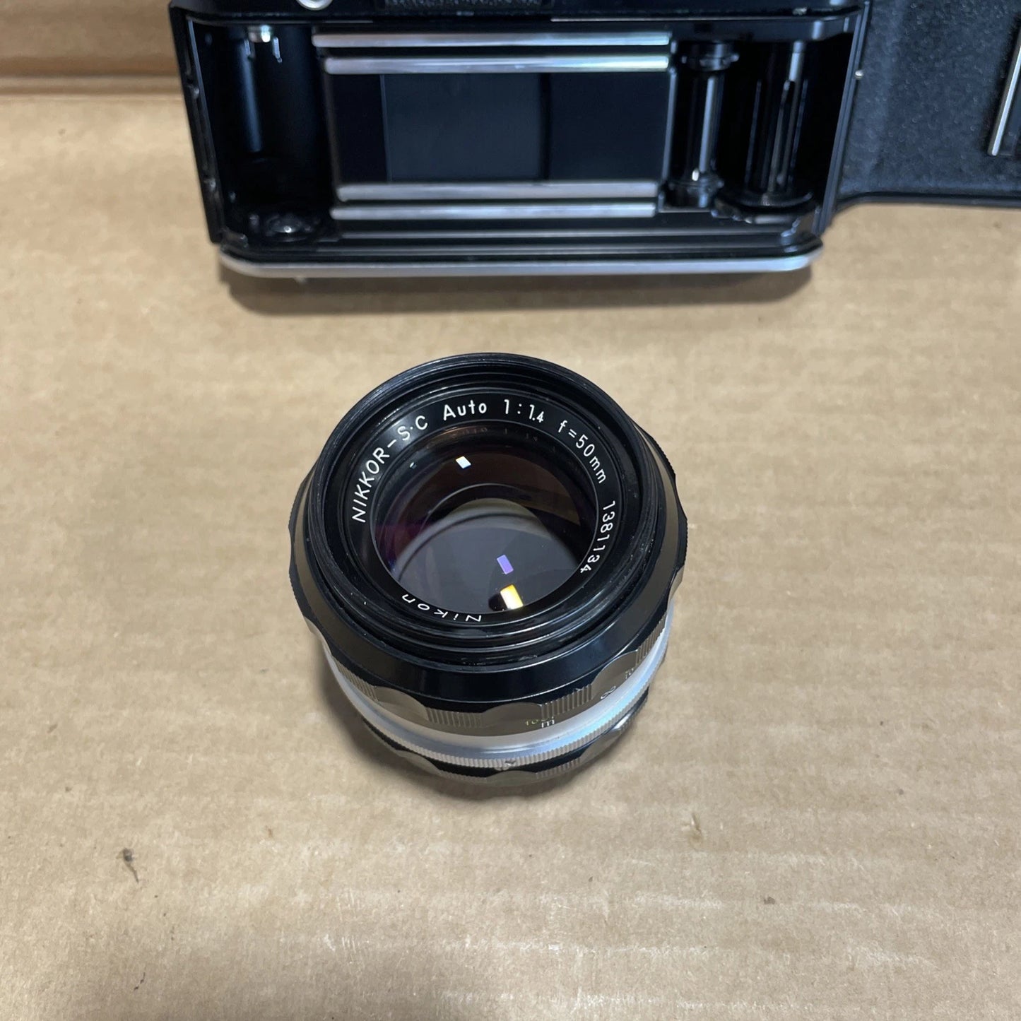 Nikon F2 Photomic Camera 7246838 W Nikon Nikkor - S C Auto 1:1.4 F =50mm 1381134