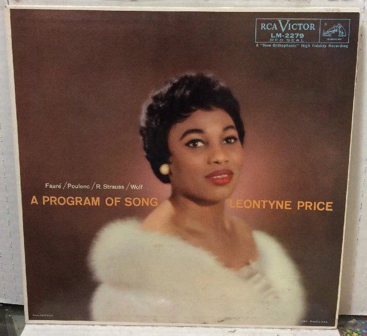 Leonyne Price A Program Of Song Record LM-2279