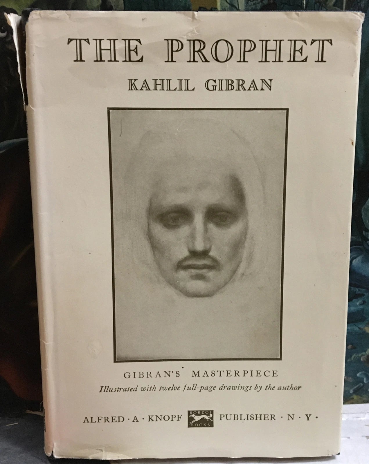Vintage 1946 Kahlil Gibran The Prophet 46th Printing Book W Sleeve