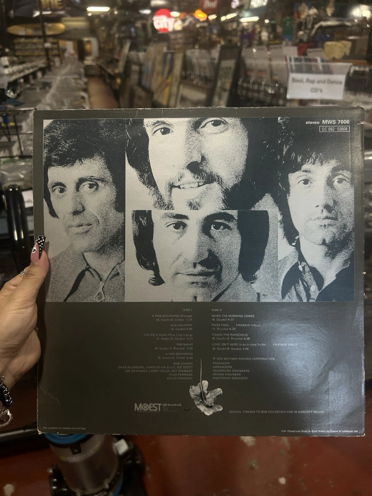 Frankie Valli - Chameleon, LP, (Vinyl) vg++ mws 7006