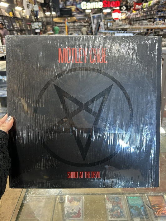 Motley Crue Shout At The Devil Vinyl Record Elektra 60289 Early press VG+ shrink