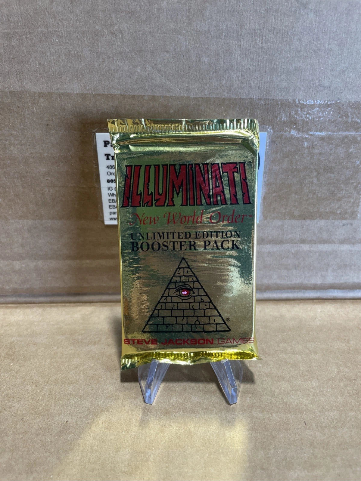 Illuminati New World Order CCG INWO Unlimited Edition Booster Pack New Sealed