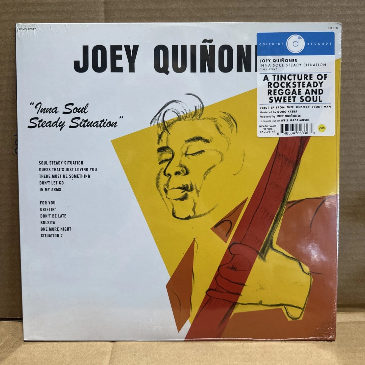JOEY QUINONES: INNA SOUL STEADY SITUATION NEW LIMITED /100 Yellow Vinyl
