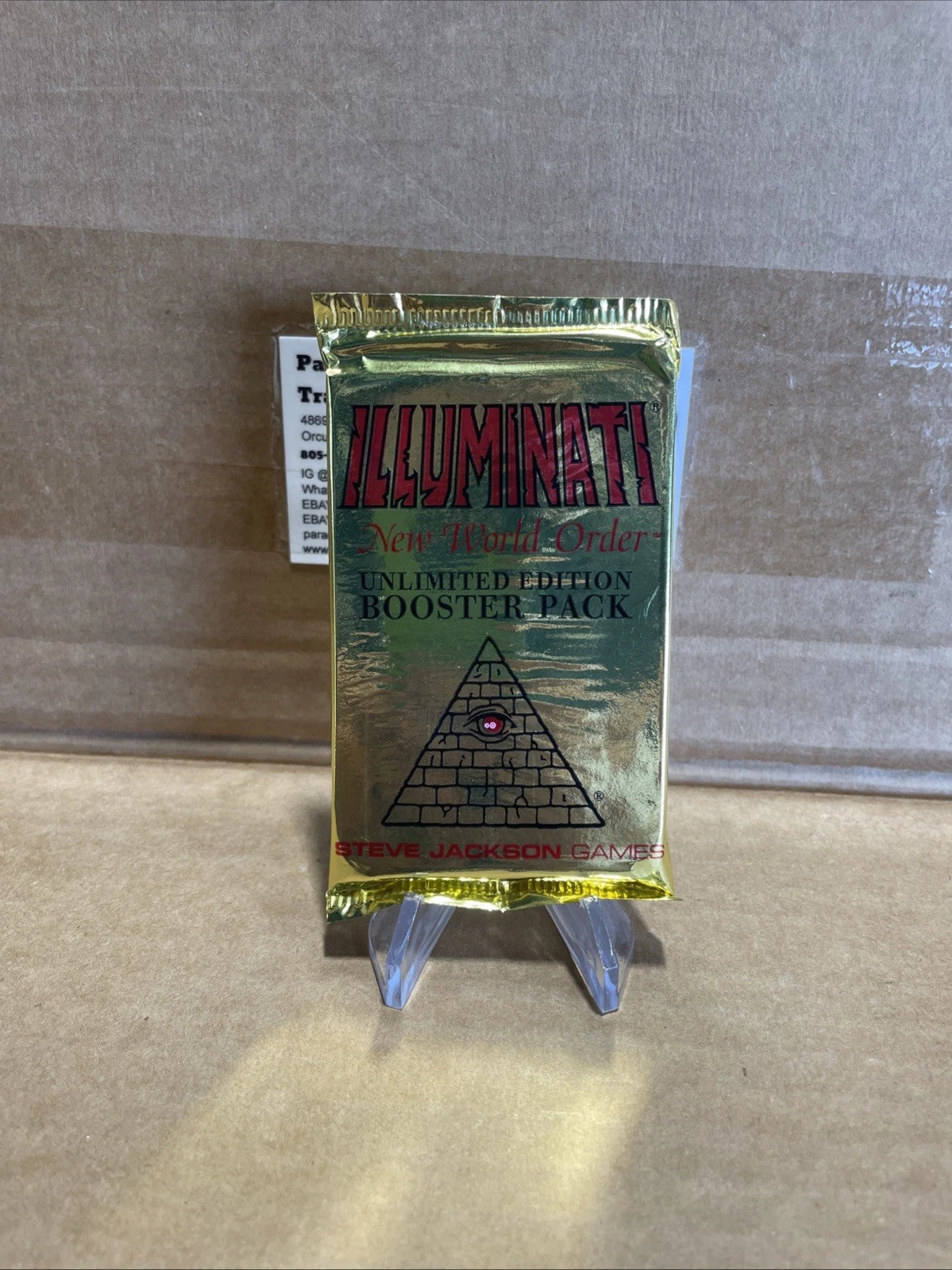 Illuminati New World Order CCG INWO Unlimited Edition Booster Pack New Sealed