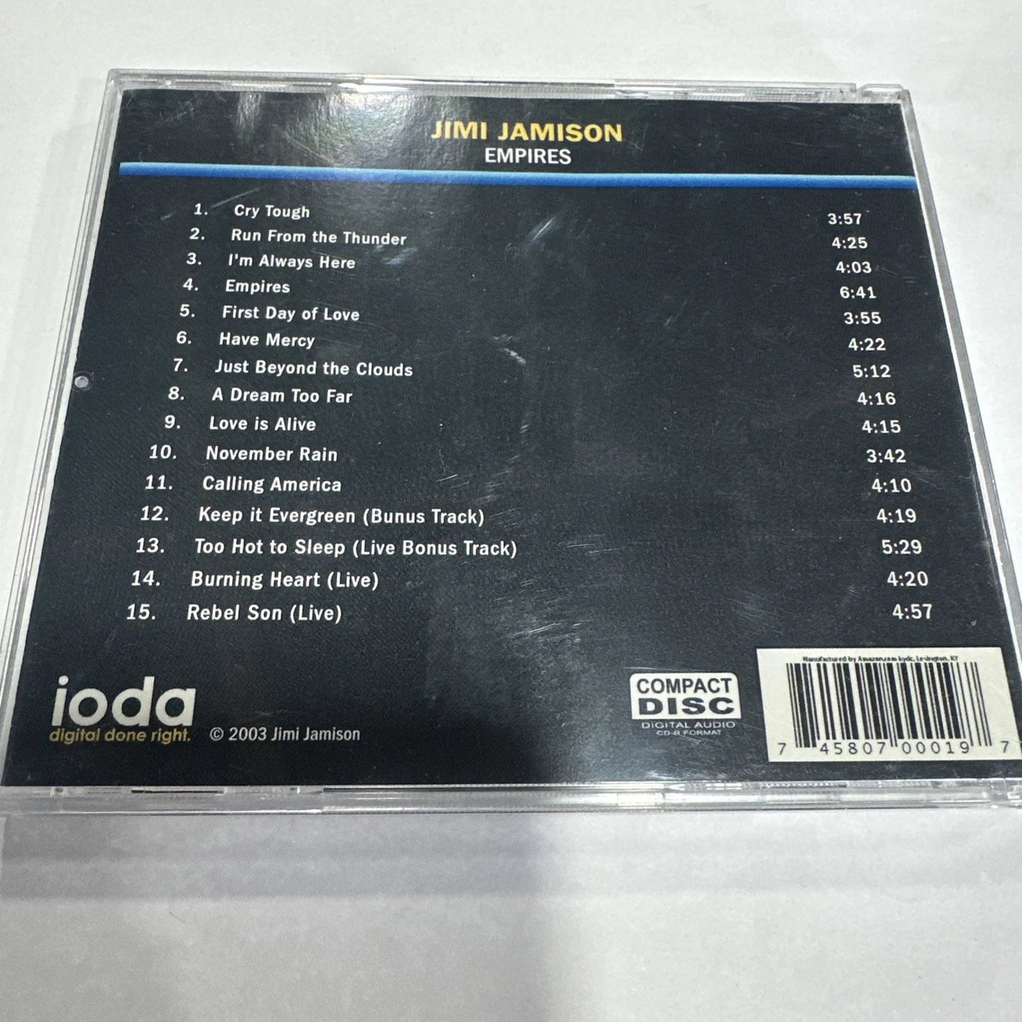 Jimi Jamisons Survivor : Empires CD VG+
