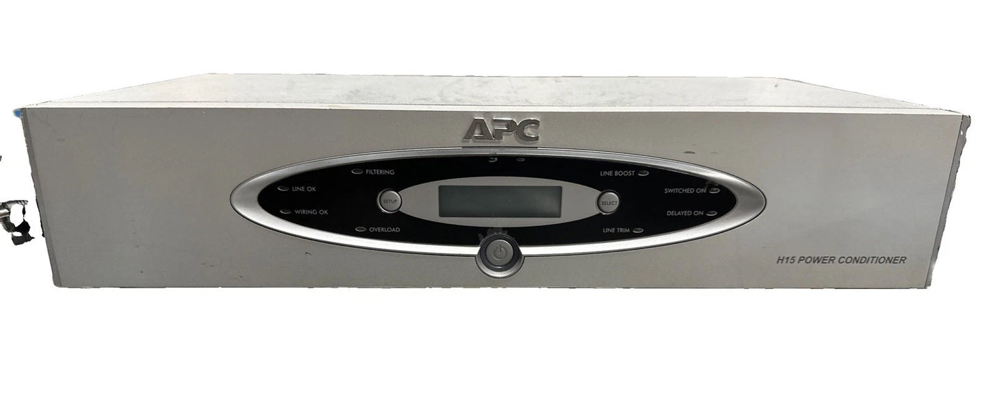 APC H15 Power Conditioner 120V 12 -Outlet Surge Protector Silver