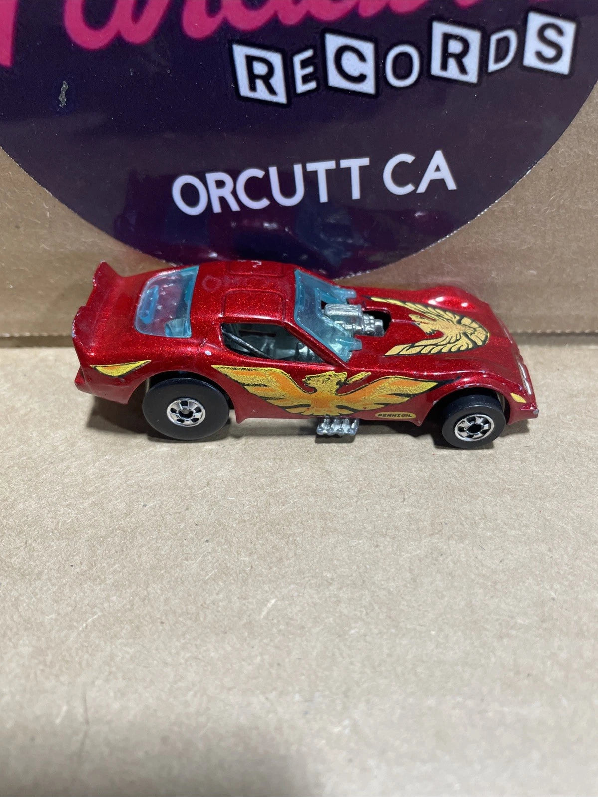 Vintage 1977 Hot Wheels Pontiac Firebird Trans Am Funny Car Maroon Die Cast