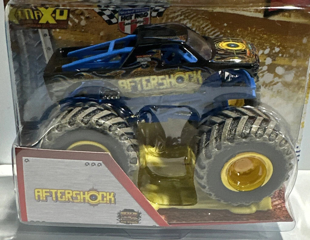 Monster Jam Hot Wheels 1:64 crushable car "Aftershock" MIP VHT