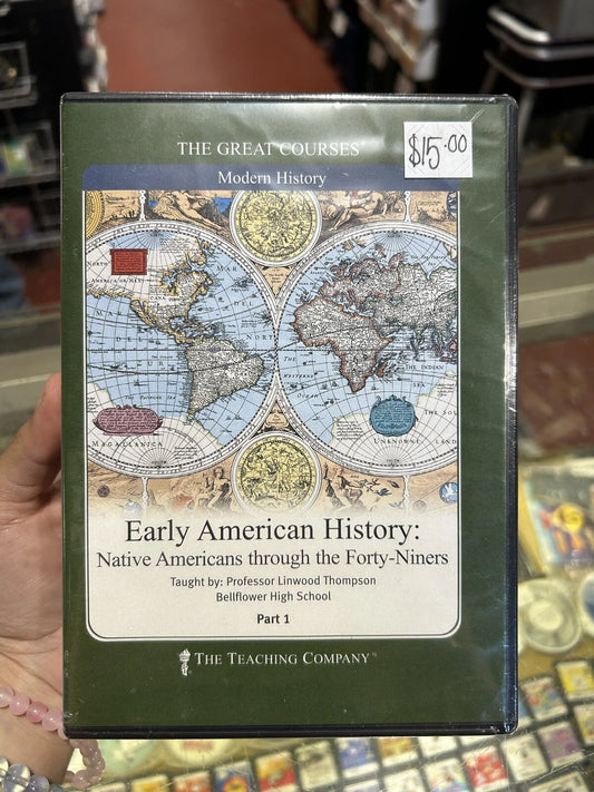 Great Courses: Early American History: Native Americans thru 49ers - Brand New