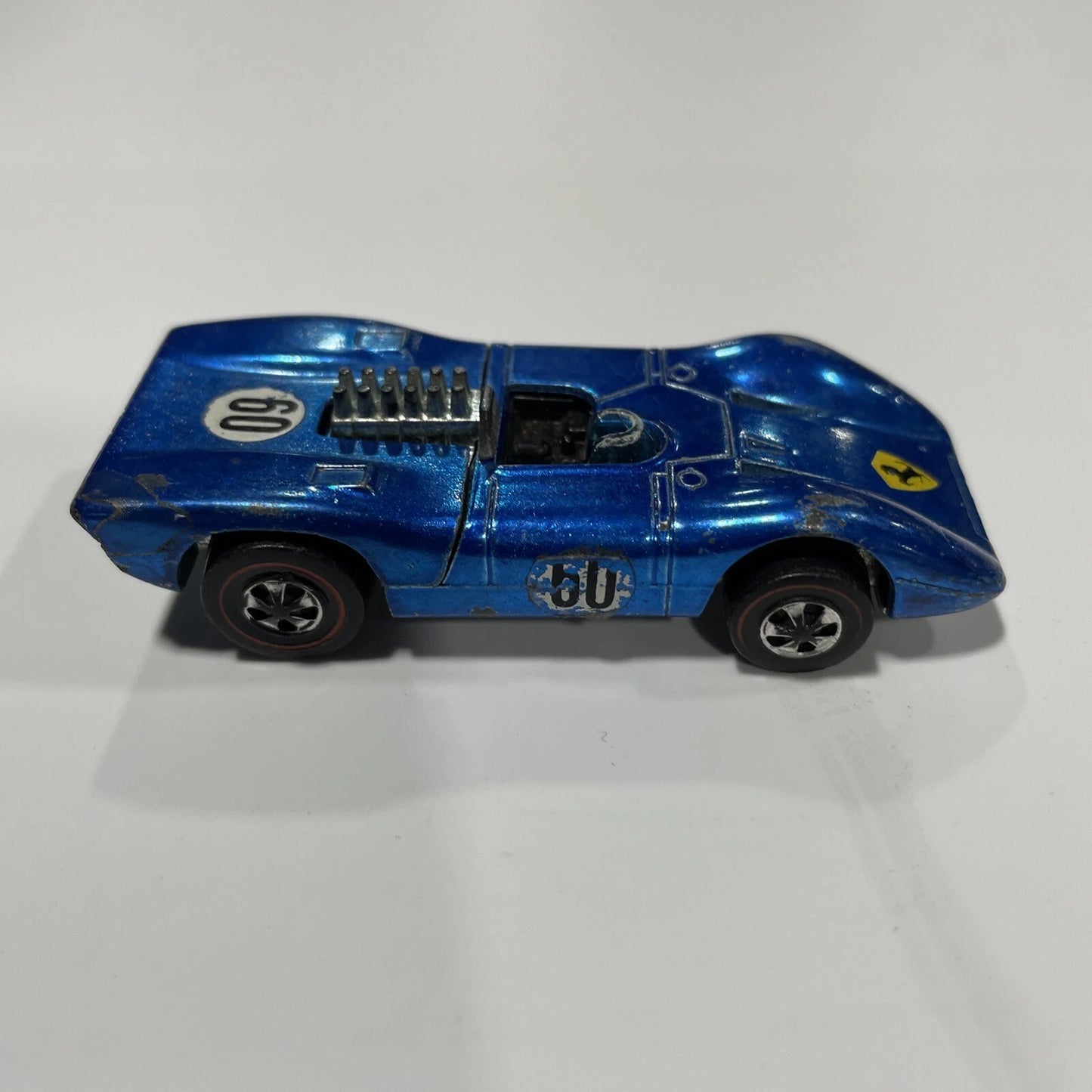 HOT WHEELS REDLINE 1969 FERRARI 312P BLUE VINTAGE RARE REDLINES