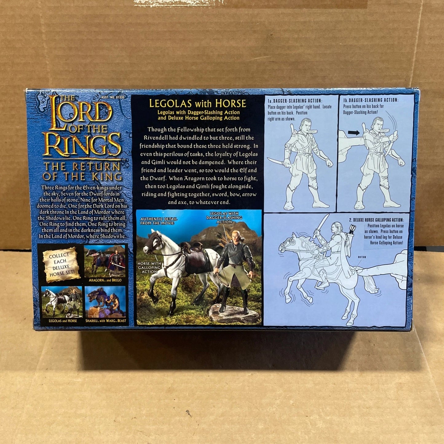 ToyBiz The Lord of the Rings Return of the King - Legolas with Horse Deluxe Set