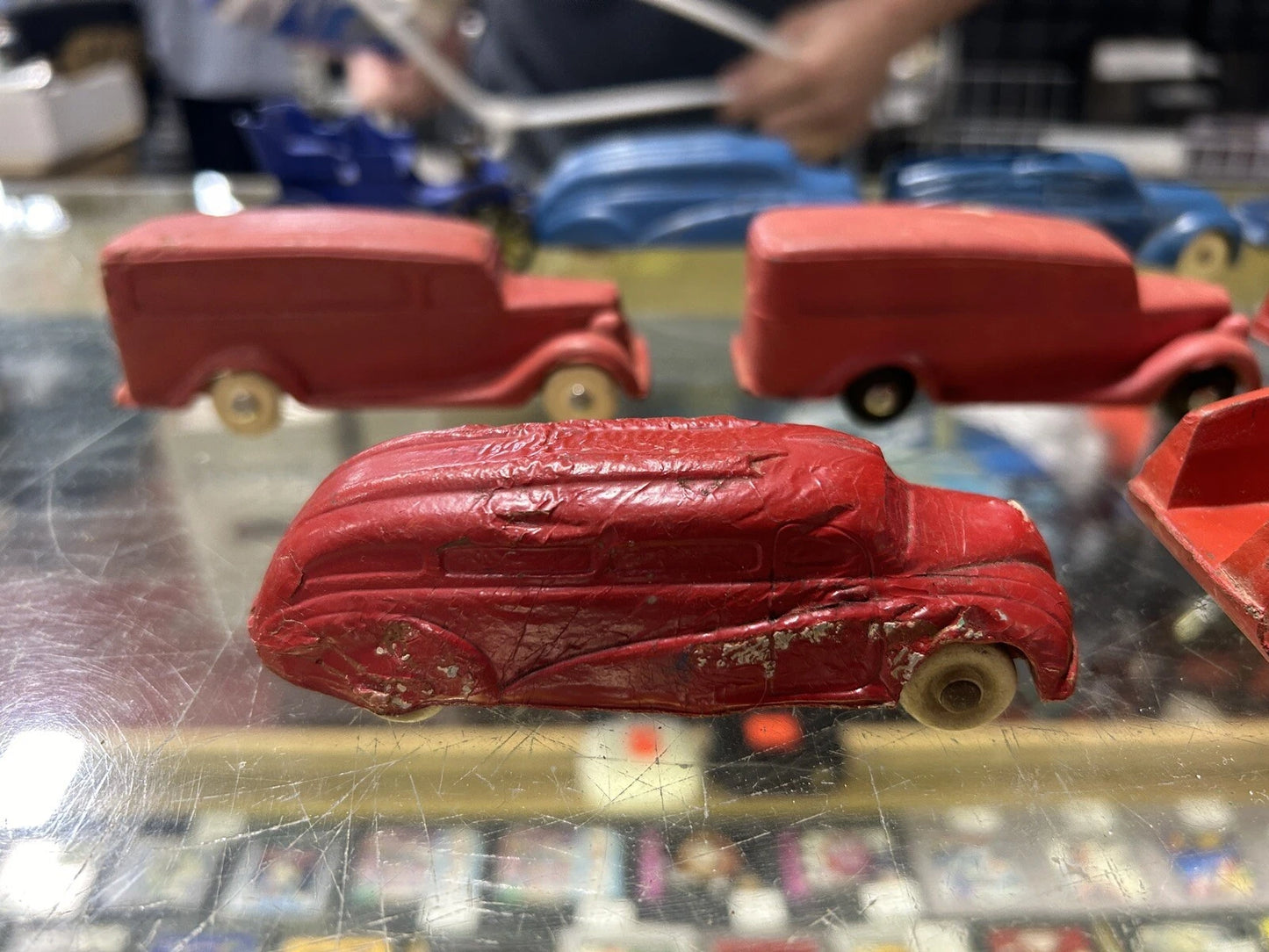 Rare Vintage Rubber Cars 1930s Lot of 9