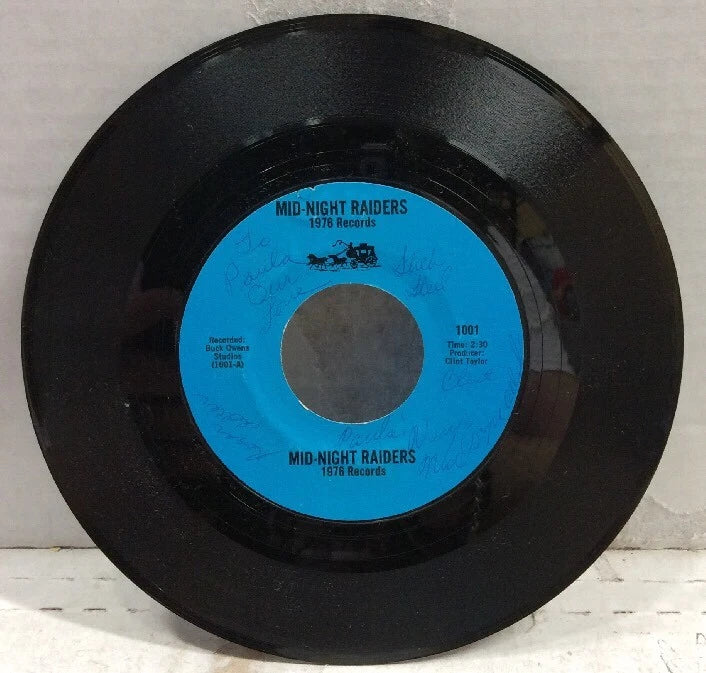 Mid-Night Raiders Autographed 7” Single 1001