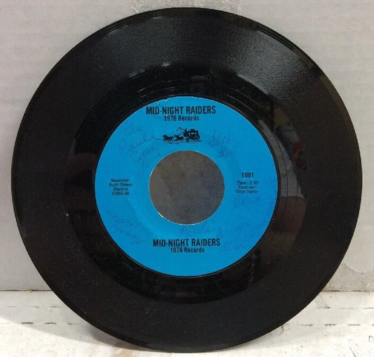 Mid-Night Raiders Autographed 7” Single 1001