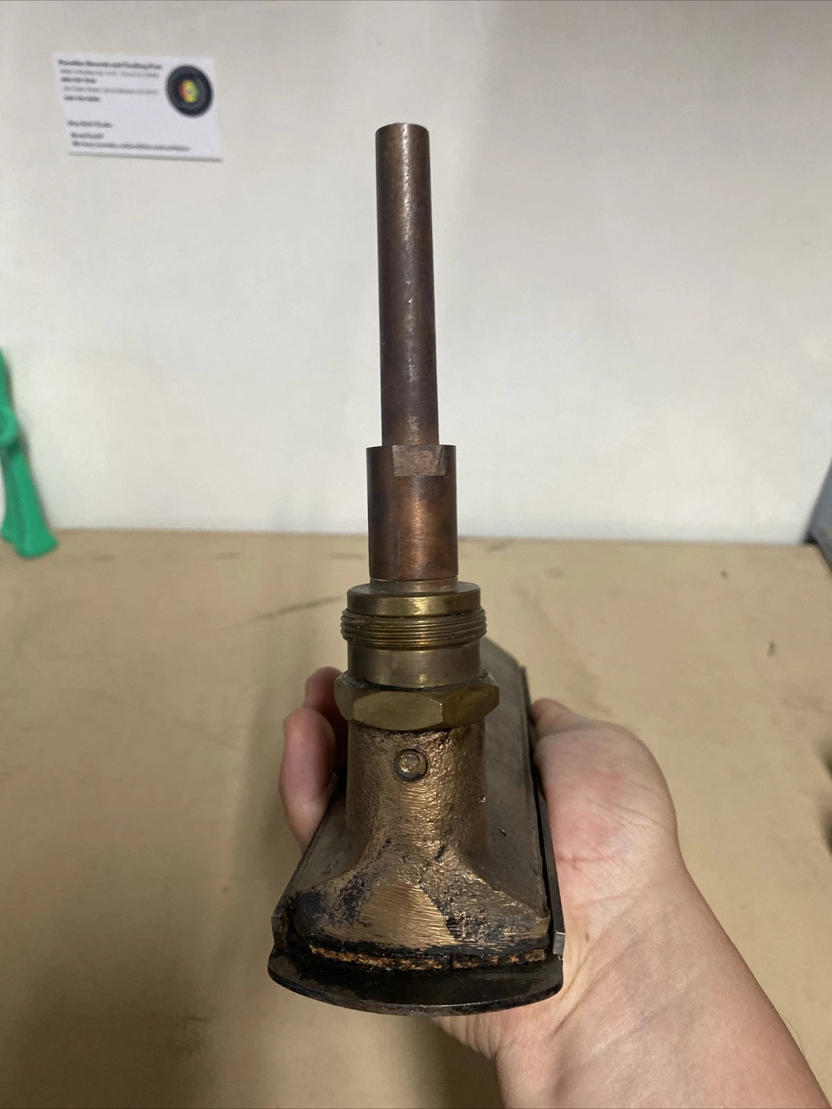 Vintage STEAMBOILER Thermometer GOTHAM Antique Steampunk Industrial GAUGE
