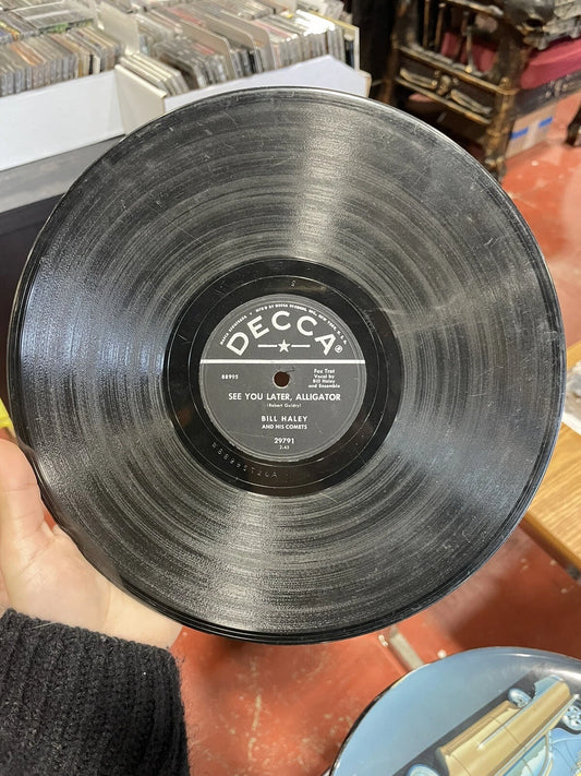 Bill Haley & His Comets,Decca 29791"See You Later Alligator"US,10" 78RPM,1955,M-