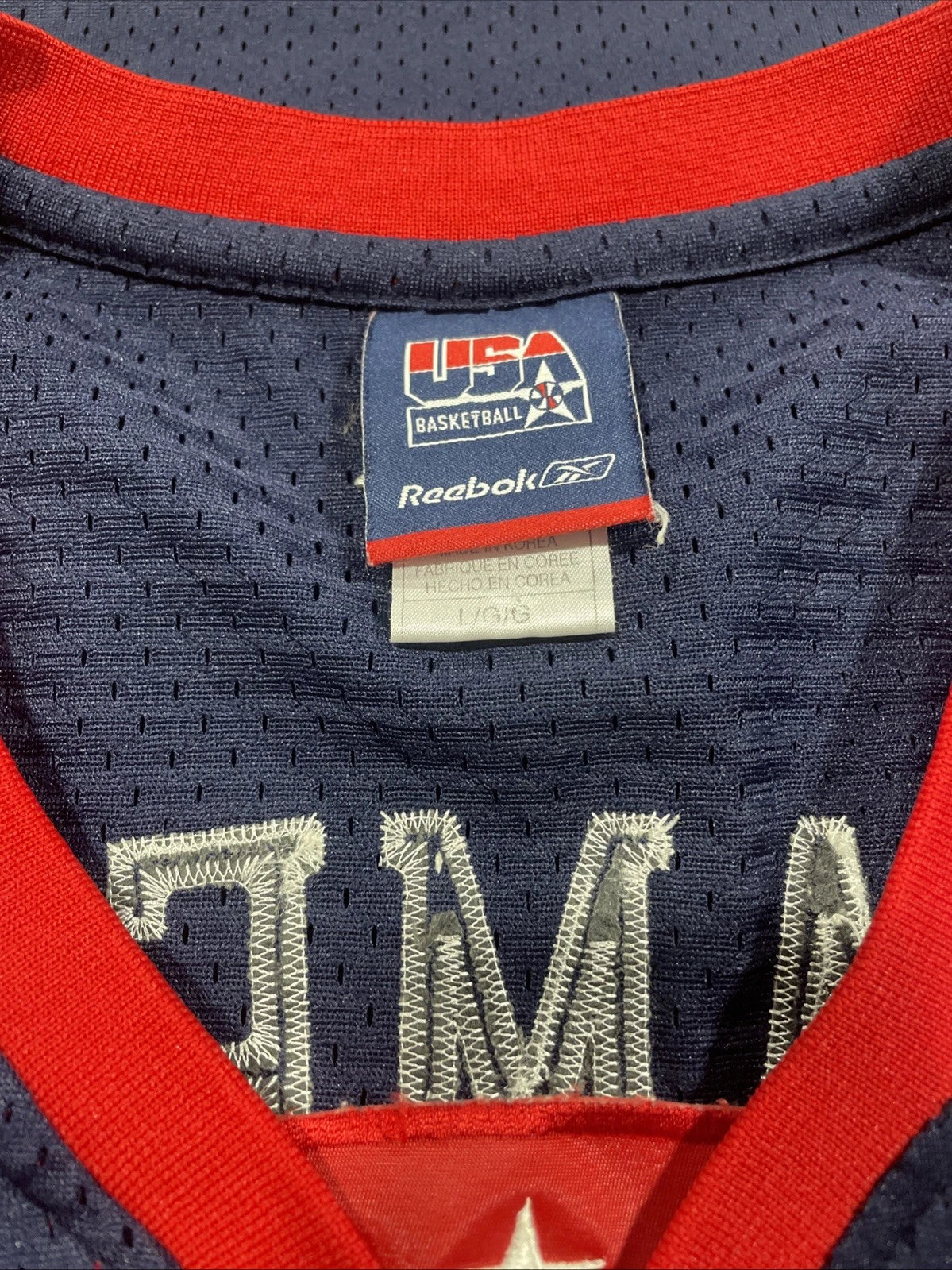 Lebron James USA Olympic Jersey 2004 Team USA #9 SZ L Mens Reebok