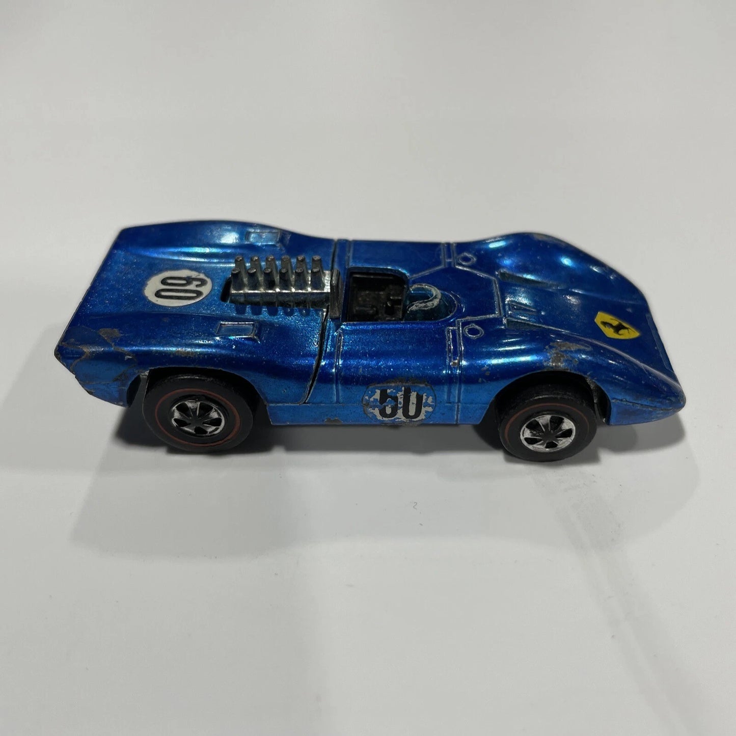 HOT WHEELS REDLINE 1969 FERRARI 312P BLUE VINTAGE RARE REDLINES