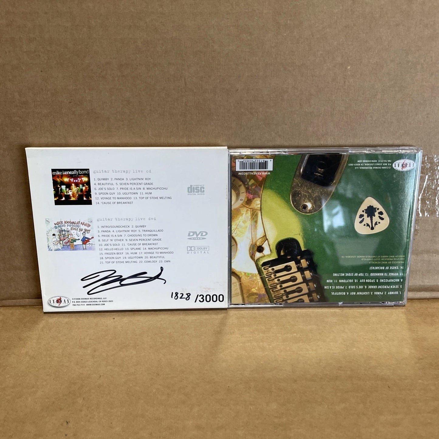 AUTOGRAPHED MIKE KENEALLY BAND Guitar Therapy Live CD/DVD LIKE NEW
