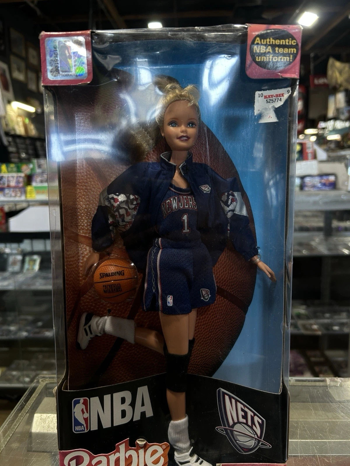1998 NBA Basketball Barbie New Jersey Nets Team Uniform NIB