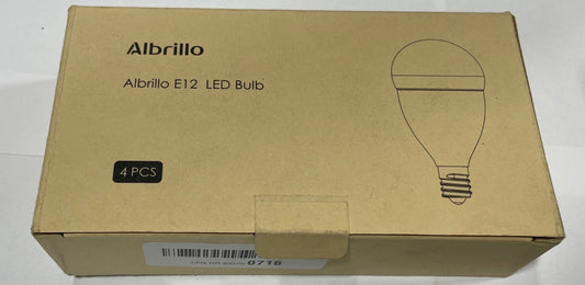 Albrillo E12 Bulb 4 Pcs Candelabra LED Bulbs, Model ￼LL-LB18