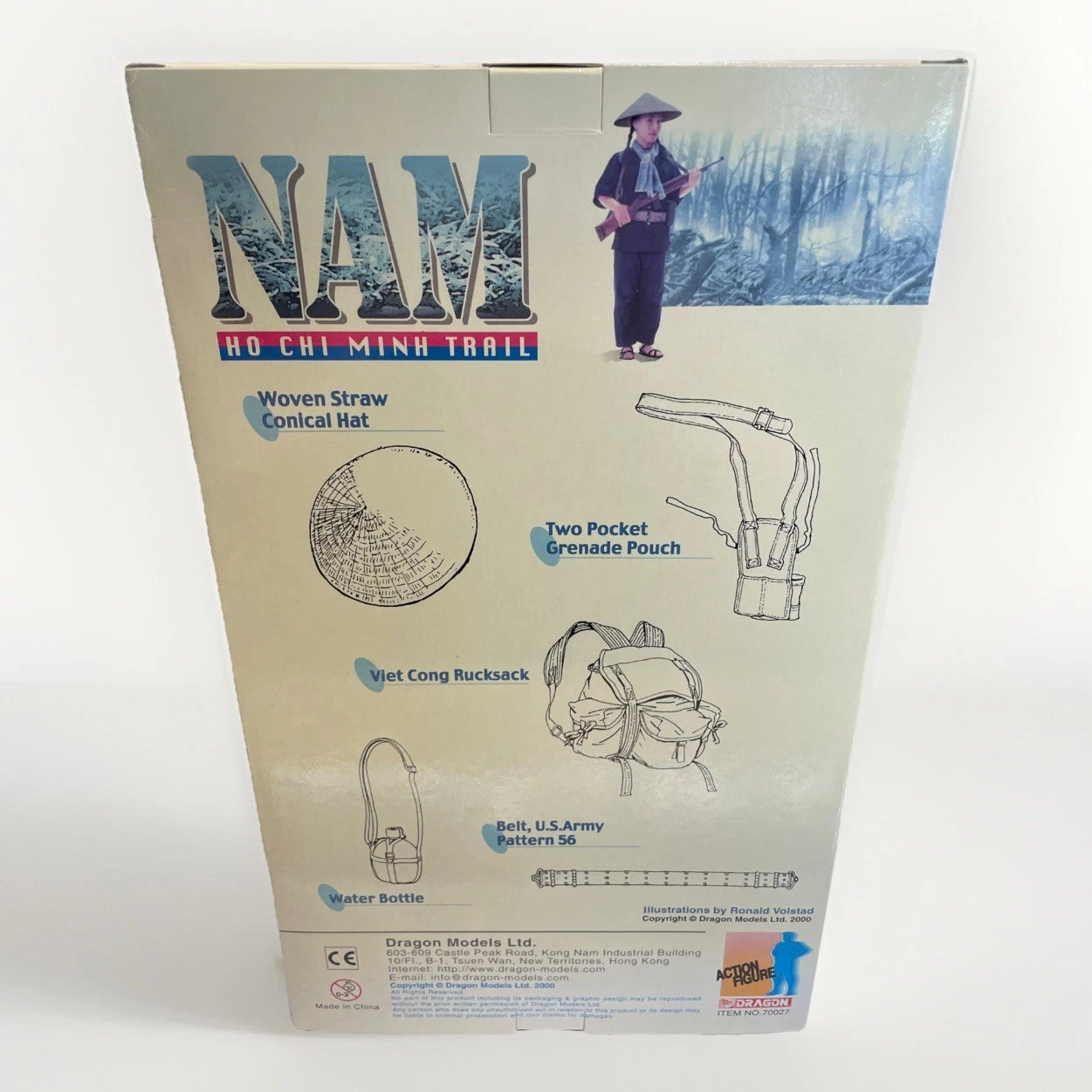 "LINH" VEIT CONG SCOUT NAM HO CHI MINH TRAIL NEW GEN 12" FIGURE DRAGON UNOPENED