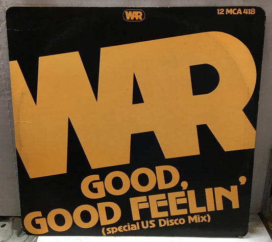 War Good,Good Feelin/The Music Band (Special U.S. Disco Mix) 12” UK Record