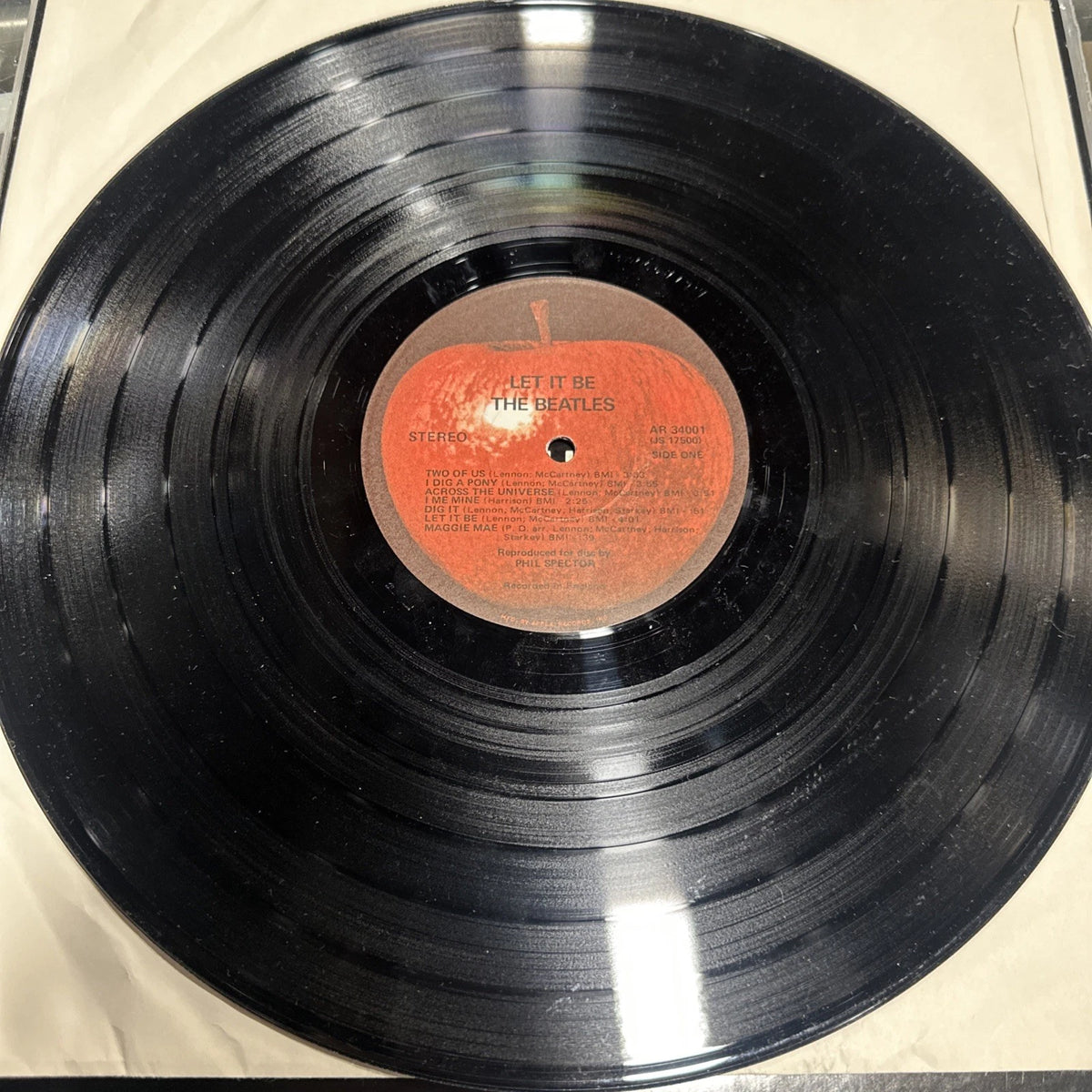 Beatles Let It Be Vinyl LP 1st US Press 1970 EX LIKE NEW js 17,501-16 Bell Sound
