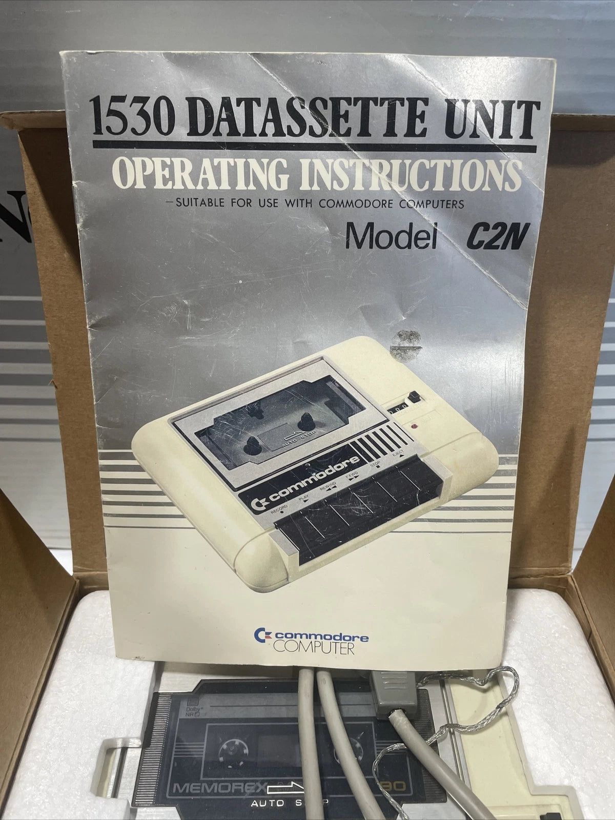 Commodore 1530 Datassette Unit Model C2N + Commodore Single Floppy Disk