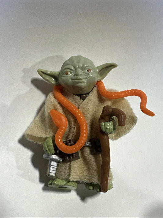 Vintage 1980 Kenner Star Wars ESB Yoda Orange Snake Complete Original
