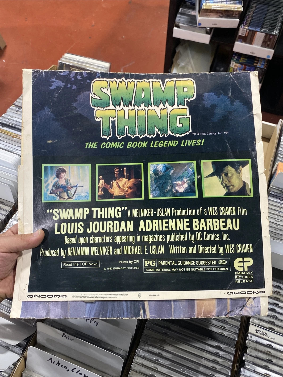 The Swamp Thing Original Adrienne Barbeau Insert Movie Poster