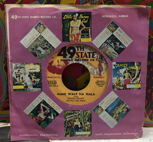 Genoa Keawe Nani Wale Na Hala 7” Single 45220